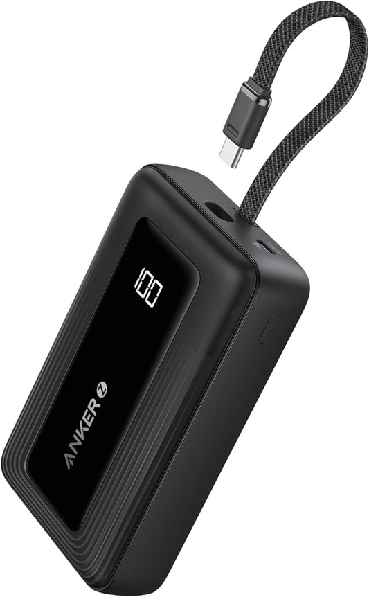 Externe Batterij Anker Zolo, 20000mAh, 30W, QC + PD, 1 x USB-A - 2 x USB-C, Zwart A1689011