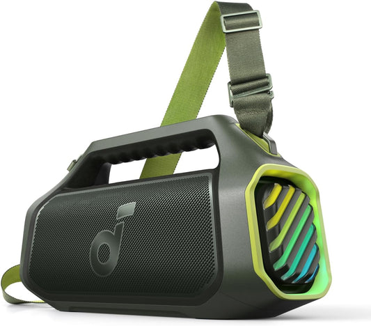 Draagbare Bluetooth-luidspreker Anker Soundcore Boom 2 Plus, 140W, RGB, Waterdicht, Groen A3134061 