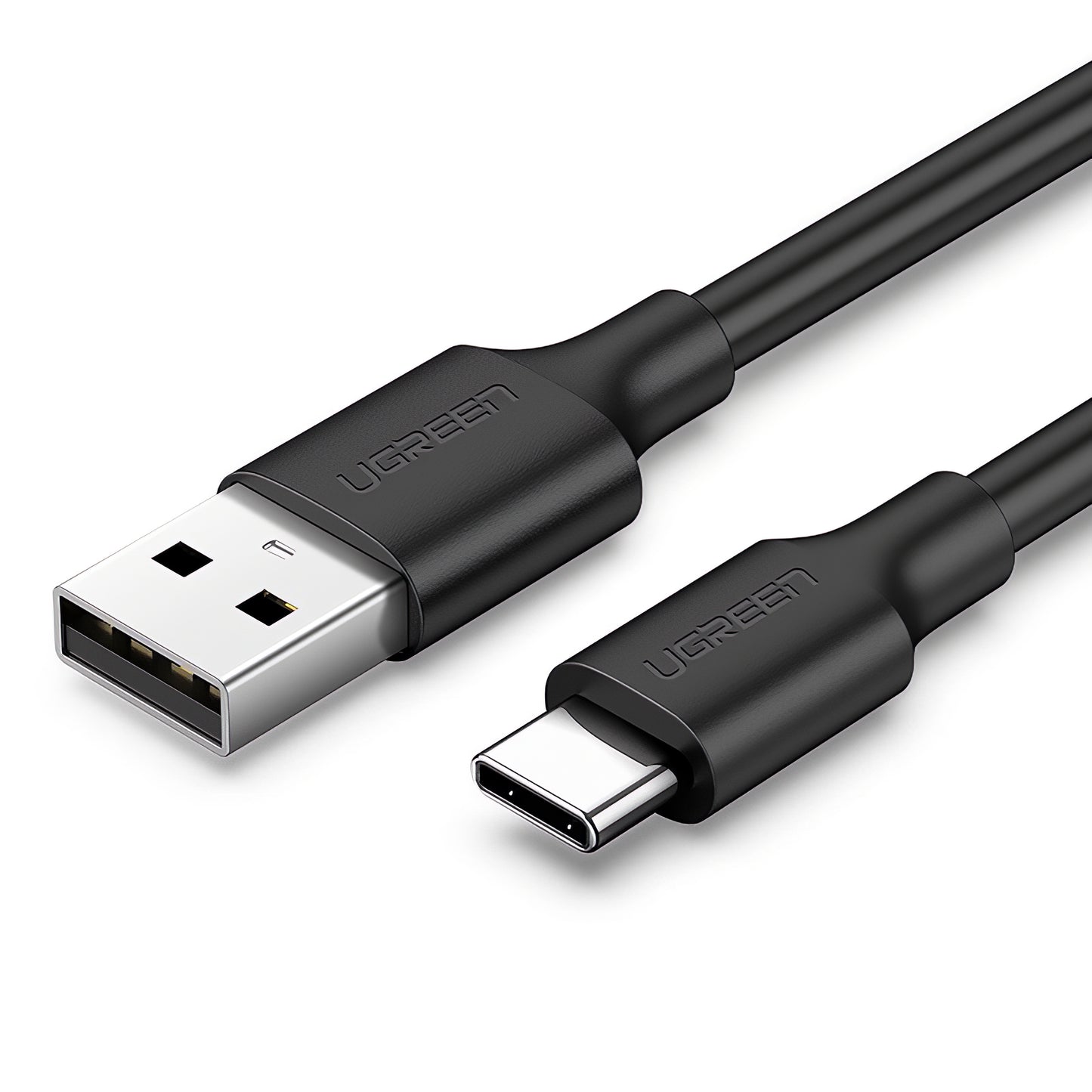 Data- en oplaadkabel USB-A - USB-C UGREEN US287, 60W, 0,5m, Zwart 