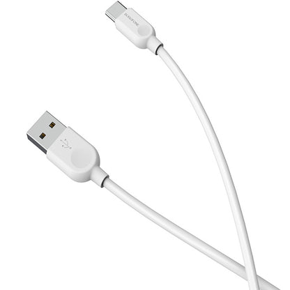 Data and Charging Cable USB-A - USB-C Borofone BX14 LinkJet, 18W, 1m, White