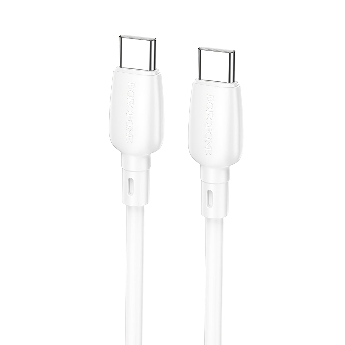 USB-C Data and Charging Cable - USB-C Borofone BX93, 60W, 1m, White 