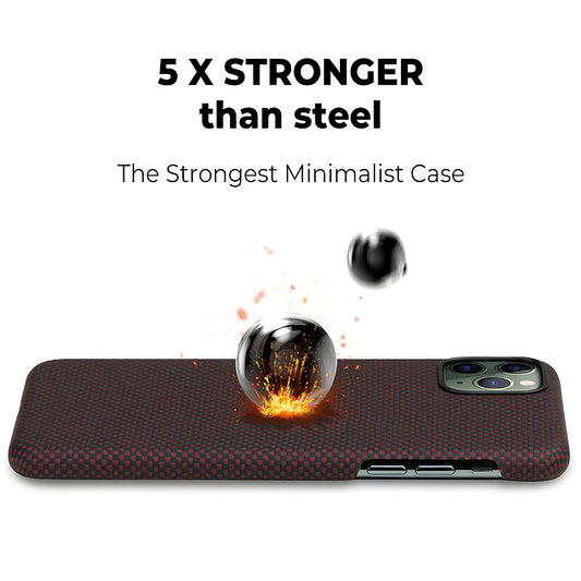 Case for Apple iPhone 11 Pro, Pitaka, MagEZ Car Plain, Black KI1104