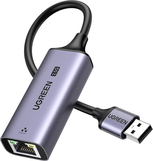 UGREEN CM648 Netwerkkaart, RJ45, USB, Gri